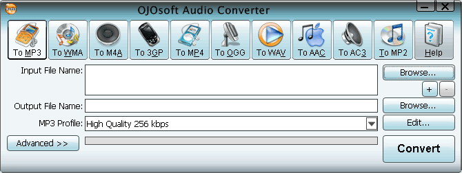Interface of Audio converter