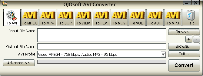 Interface of AVI converter