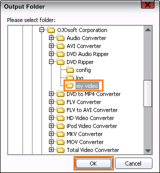 Change output directory in DVD Rippers and converters