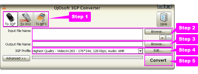 online help for 3gp conversion