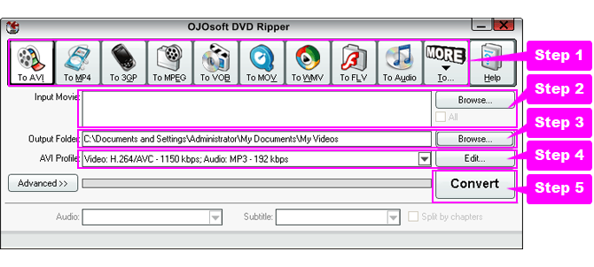 online help for DVD ripping