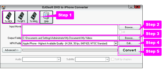 online help for dvd to iphone conversion
