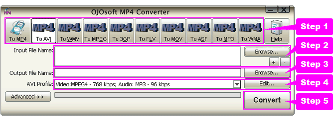 online help for MP4 conversion
