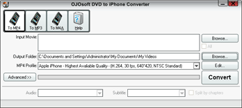 OJOsoft DVD to iPhone Converter
