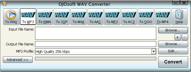 Interface of WAV converter