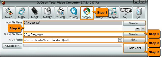 SWF to WMV Converter - Convert SWF files to WMV