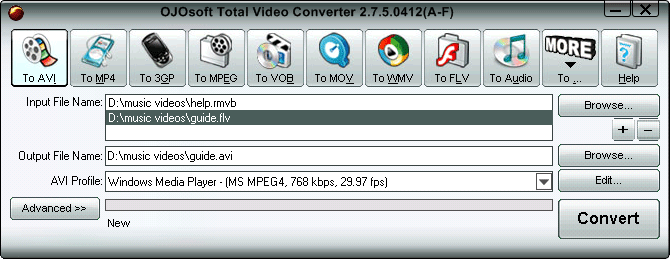 Remove one file from video/audio converters
